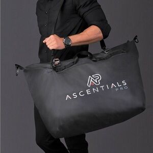 Ascentials Pro Hemisphere 80L Large Travel Duffel Bag Black